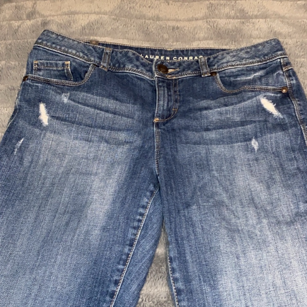 LC Lauren Conrad Women's Distressed Denim Jeans